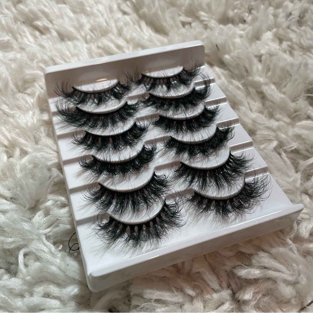 New! ☆ Faux Mink 5 Pack Assortment False Eyelashes Includes Wispy Lashes - Picture 9 of 9